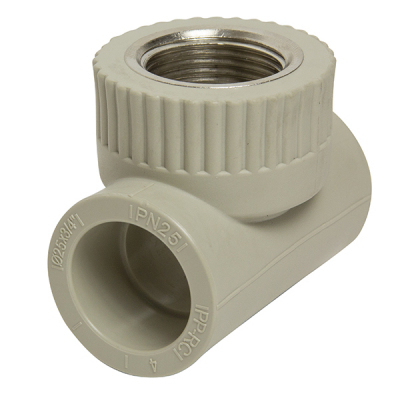 Тройник комб. вн 25х3/4''х25 VRT® СЕРЫЙ 