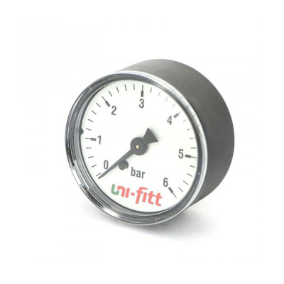 Манометр 63х1/4  10 бар (осевое аксиальное подключение) UNI-FITT