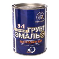 Грунт-эмаль по ржавчине быстросохнущая Зеленая 0,9л РАДУГАМАЛЕР
