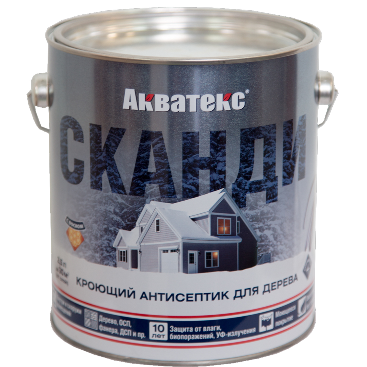 Акватекс СКАНДИ кроющ.антис. КАРАМЕЛЬ 2,5л