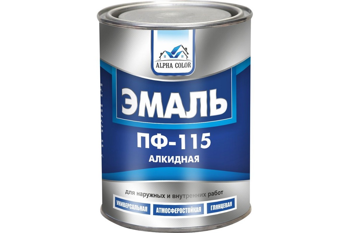 Эмаль ЯРКО-ЗЕЛЕНАЯ  ПФ-115 Alpha Color 0,8 кг