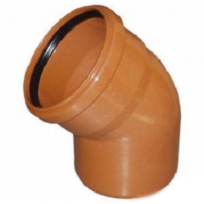 PP Отвод для наружной канализации 200x45