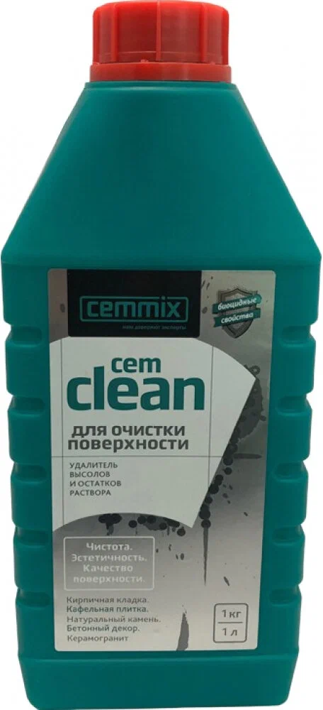 Удалитель высолов и остатков раствора  "CEMCLEAN"1Л "CEMMIX"