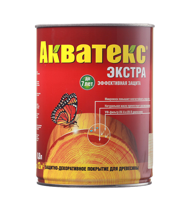 АКВАТЕКС-ЭКСТРА текс.покр. Каштан 0,8л
