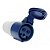 Розетка кабельная 16А 220В 2P+PЕ ССИ-213 IP44 IEK PSR21-016-3 