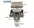 G81005-4 Трап 50 вертикальный GAPPO латунь 100*100 (бронза)