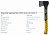 Топор STARTUL Metsa X10 0.95 кг ST2030-10