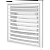 Вент. решетка DOSPEL KRZ 100/125 ( с жалюзи) (007-0181)