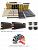 Угловой элемент (500*400*50мм) 8017 шёв черный